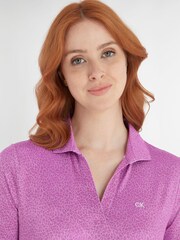 Calvin Klein Golf Purple Crackle Polo Shirt - Image 4 of 9