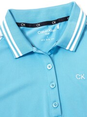 Calvin Klein Golf Blue Mohawk Sleeveless Polo Shirt - Image 7 of 8