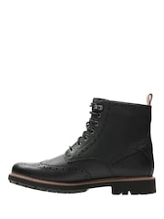 Clarks Black Batcombe Lord Boots - Image 2 of 6
