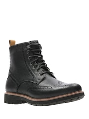 Clarks Black Batcombe Lord Boots - Image 3 of 6