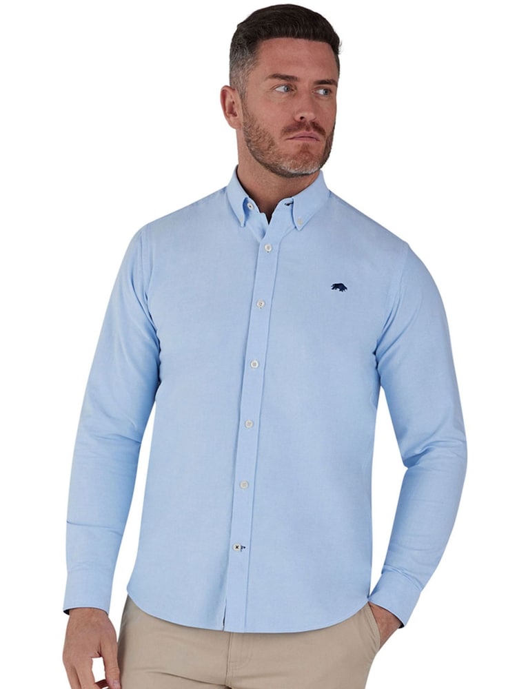 Raging Bull 100% Cotton Classic Long Sleeve Oxford Shirt - Image 1 of 8