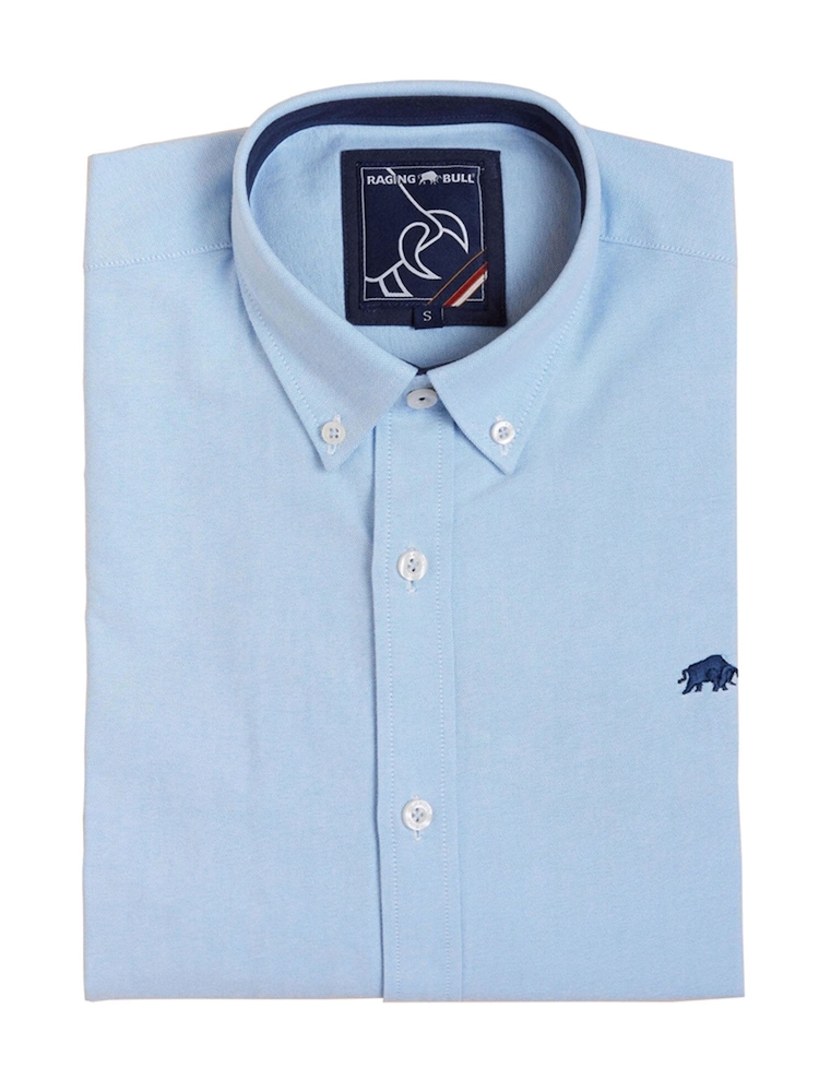 Raging Bull 100% Cotton Classic Long Sleeve Oxford Shirt - Image 6 of 8