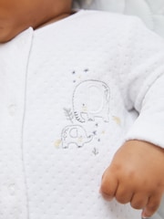 White Velour Baby Sleepsuit (0mths-2yrs) - Image 2 of 6