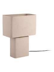 Leitmotiv Warm Grey Boaz Recto Table Lamp - Image 2 of 4