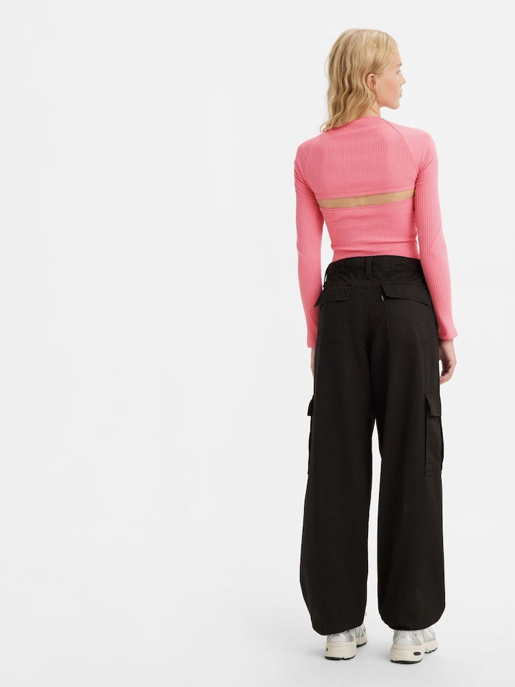Levi's® Black 94 Baggy Cargo Trousers - Image 2 of 3 Levi's® Black 94 Baggy Cargo Trousers - Image 2 of 3
