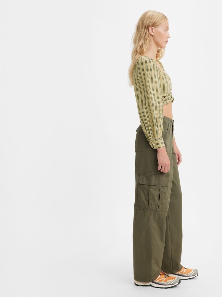 Levi's® Green 94 Baggy Cargo Trousers - Image 3 of 3