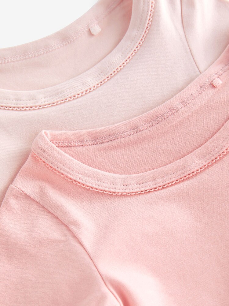 Pink Long Sleeved Vests 2 Pack (1.5-12yrs) - Image 3 of 3