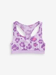 Bright Animal Print Racer Back Crop Tops 3 Pack (5-16yrs) - Image 3 of 6
