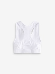 White Racer Sports Bra (7-16yrs) - Image 2 of 3