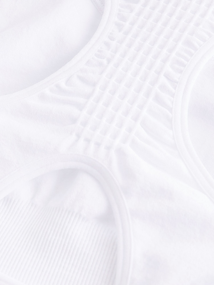 White Racer Sports Bra (7-16yrs) - Image 3 of 3