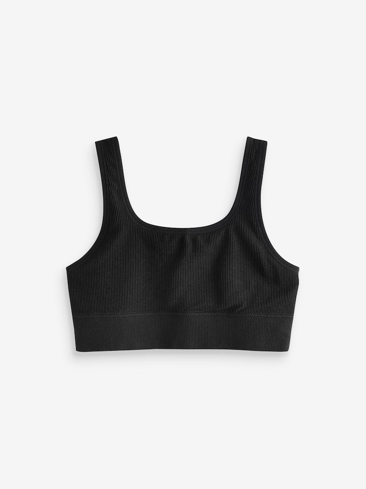 Black Seamfree Crop Top 1 Pack (7-16yrs) - Image 1 of 3