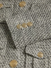 Ted Baker Faraae Black Cropped Boucle Jacket - Image 3 of 5