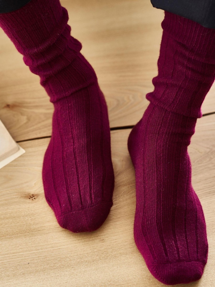 Pure Collection Herren Kaschmirsocken, Rot - Bild 1 von 2