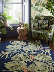 Blue Clarke & Clarke Monkey Business Rug - Image 1 of 4
