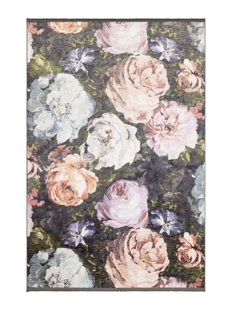 Grey Clarke & Clarke Floretta Rug - Image 2 of 4 Grey Clarke & Clarke Floretta Rug - Image 2 of 4