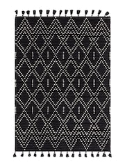 Asiatic Rugs Black Nepal Diamond Rug - Image 2 of 4