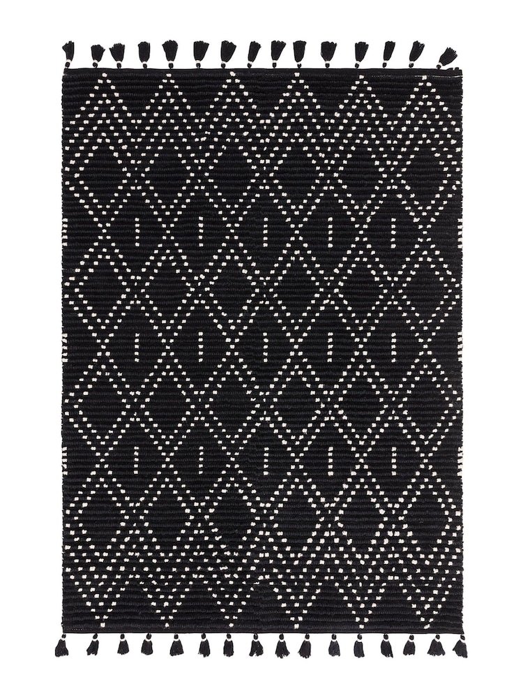 Asiatic Rugs Black Nepal Diamond Rug - Image 2 of 4