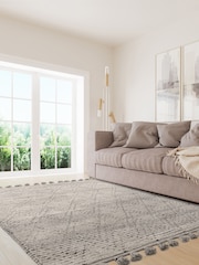 Asiatic Rugs Grey Nepal Diamond Rug - Image 1 of 1