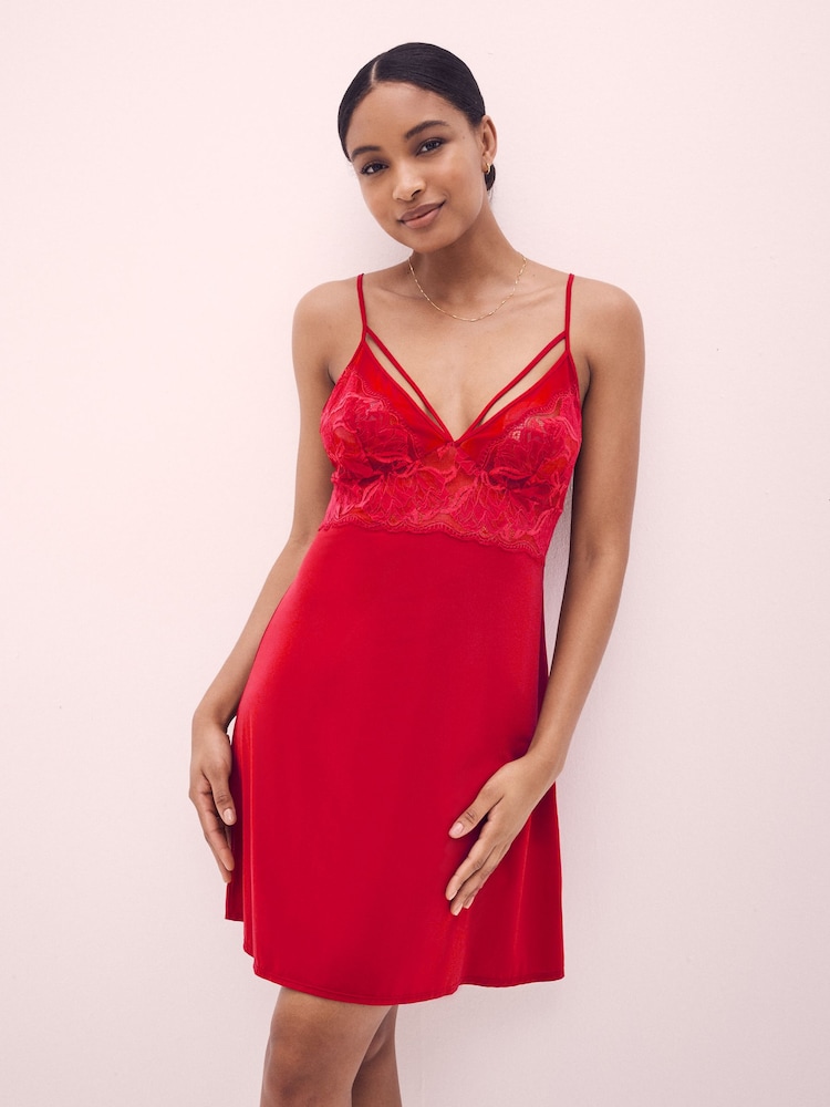 Rot - Glamour Spitzenkleid - Bild 2 von 7