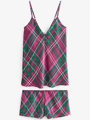 Purple Check Cami And Shorts Set - Image 6 of 9