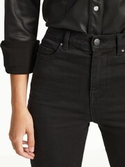 Black Single Button Lift, Slim & Shape Skinny Jeans - Image 4 of 6