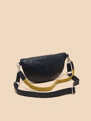 White Stuff Blue Sebby Leather Sling Cross-Body Bag - Image 2 of 4