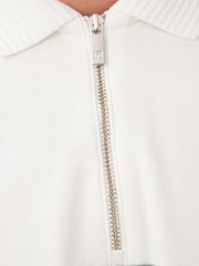 Зеленый/белый - Short Sleeve Black/Tan Brown Vertical Block Polo Shirt - Image 7 of 10