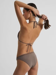 Reiss Mink Tyra Embellished Halter Bikini Top - Image 5 of 6