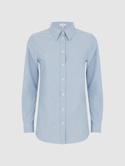 Reiss Blue Allie Fitted Oxford Shirt - Image 2 of 6