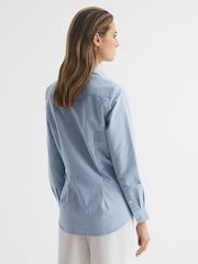 Reiss Blue Allie Fitted Oxford Shirt - Image 5 of 6