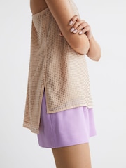Reiss - Brooklyn versierd hemdje met ruime ronde hals - Image 4 of 7