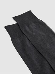 Reiss Mid Grey Mari Mercerised Cotton Blend Sock - Image 3 of 4