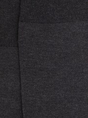 Reiss Mid Grey Mari Mercerised Cotton Blend Sock - Image 4 of 4