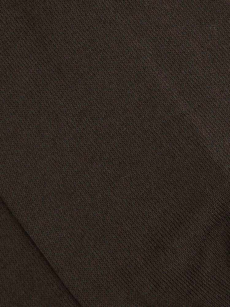 Reiss Chocolate Mari Mercerised Cotton Blend Sock - Image 3 of 3 Reiss Chocolate Mari Mercerised Cotton Blend Sock - Image 3 of 3