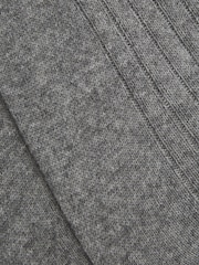 Reiss Soft Grey Cirby Wool-Cashmere Blend Ribbed Socks - Image 3 of 3
