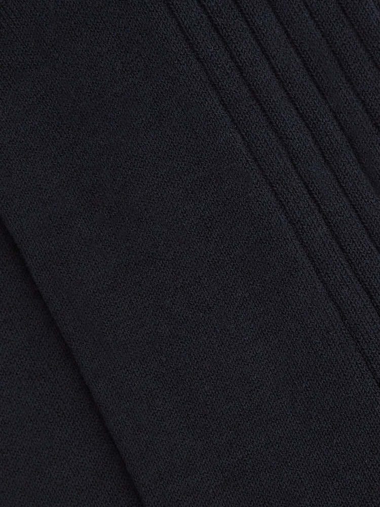 Reiss Navy Feli Ribbed Mercerised Cotton Blend Sock - Image 3 of 3