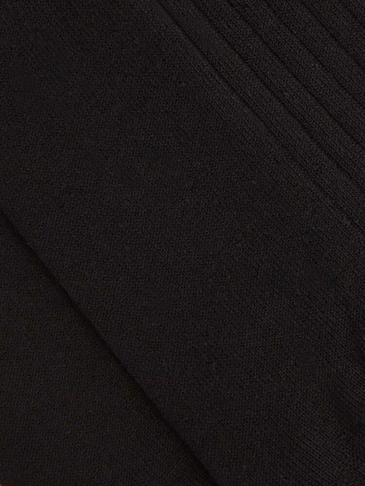 Reiss Black Feli Ribbed Mercerised Cotton Blend Sock - Image 3 of 3 Reiss Black Feli Ribbed Mercerised Cotton Blend Sock - Image 3 of 3