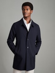 Reiss Navy Perrin Jacket With Removable Funnel-Neck Insert - Image 7 of 8