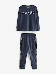 Baker by Ted Baker Navy 100% Cotton Pyjamas Set - Image 5 of 8