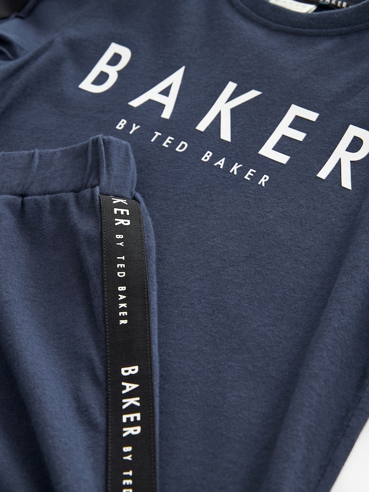 Baker by Ted Baker Navy 100% Cotton Pyjamas Set - Image 8 of 8