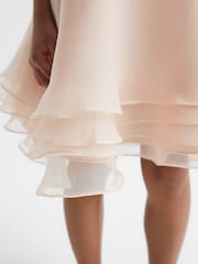 Reiss Pink Alexis Layered Tulle Dress - Image 4 of 6