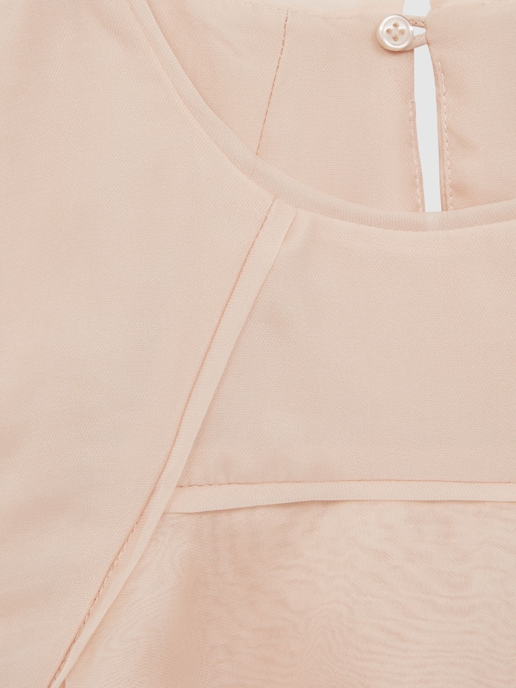 Reiss Pink Alexis Layered Tulle Dress - Image 6 of 6