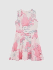Vestido con estampado floral y cinturón Monica de Reiss - Imagen 2 de 6