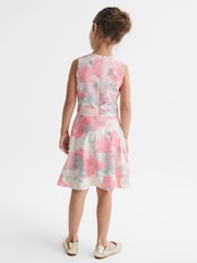 Vestido con estampado floral y cinturón Monica de Reiss - Imagen 5 de 6