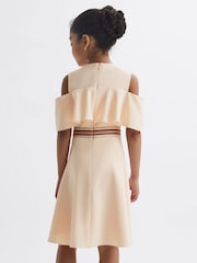 Reiss Pink Paulina 4-9 yrs Off-The-Shoulder Dress - Image 5 of 6