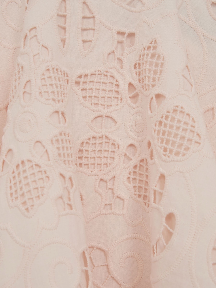 Reiss Pink Nella Lace High Rise Mini Skirt - Image 6 of 6 Reiss Pink Nella Lace High Rise Mini Skirt - Image 6 of 6