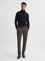 Темно-синий - Джемпер из мериносовой шерсти с высоким воротом Reiss Caine - Image 3 of 6