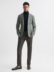 Темно-синий - Джемпер из мериносовой шерсти с высоким воротом Reiss Caine - Image 6 of 6