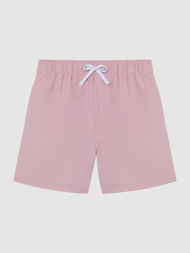 Reiss Soft Pink Wave Plain Drawstring Swim Shorts - Image 2 of 7