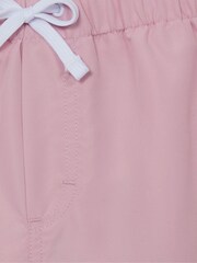 Reiss Soft Pink Wave Plain Drawstring Swim Shorts - Image 7 of 7